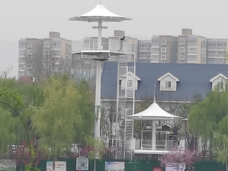 平顶山白鹭洲国家湿地公园，高空溜索，跨湖项目